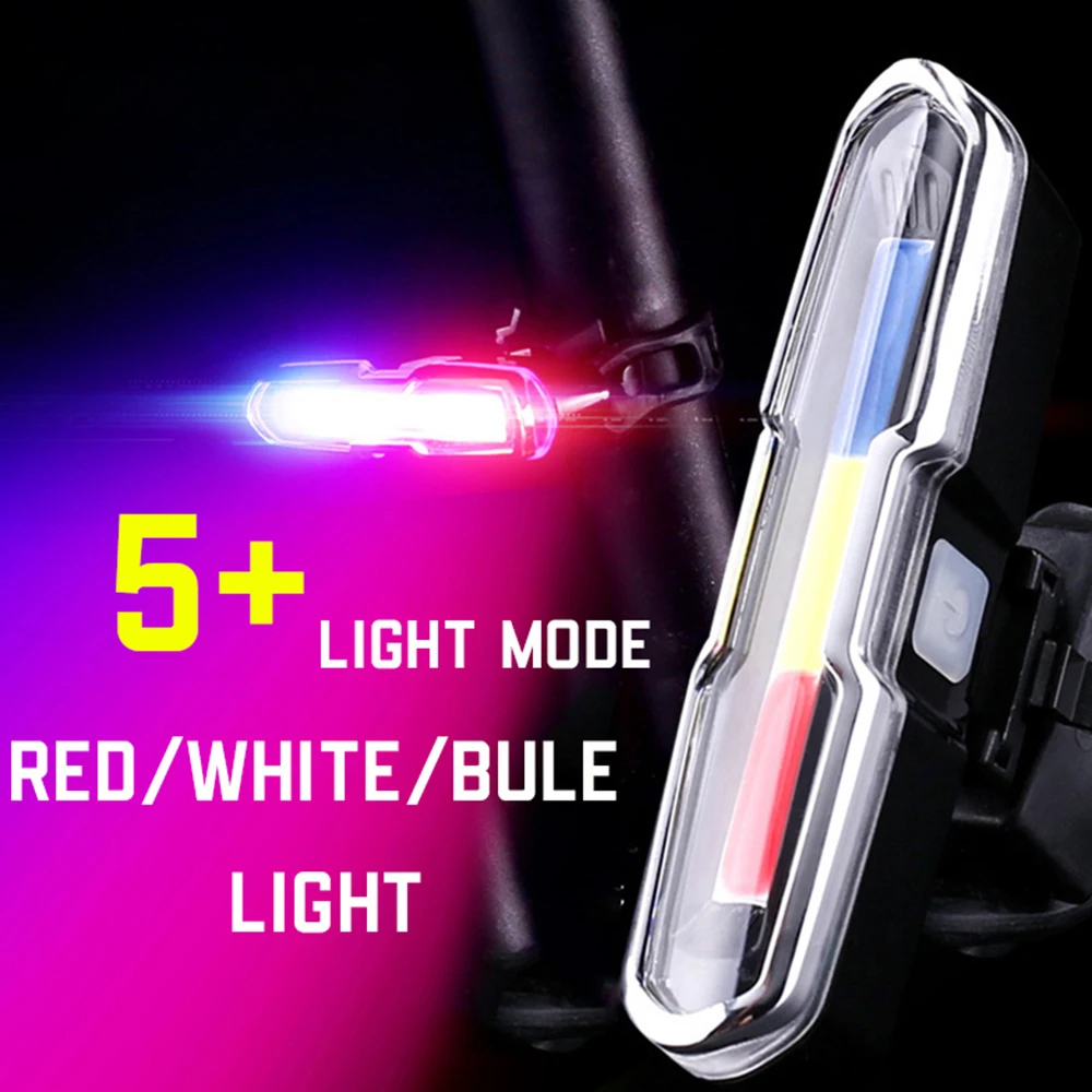 Bike Tail Light - Waterproof USB Rechargeable LED Bicycle Taillight