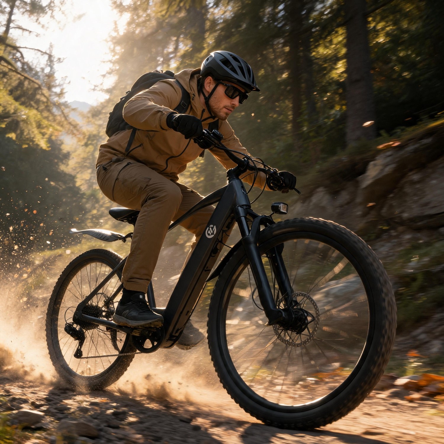 Mtb Pedals - Electric Mountain Bike, Full Suspension, 500W