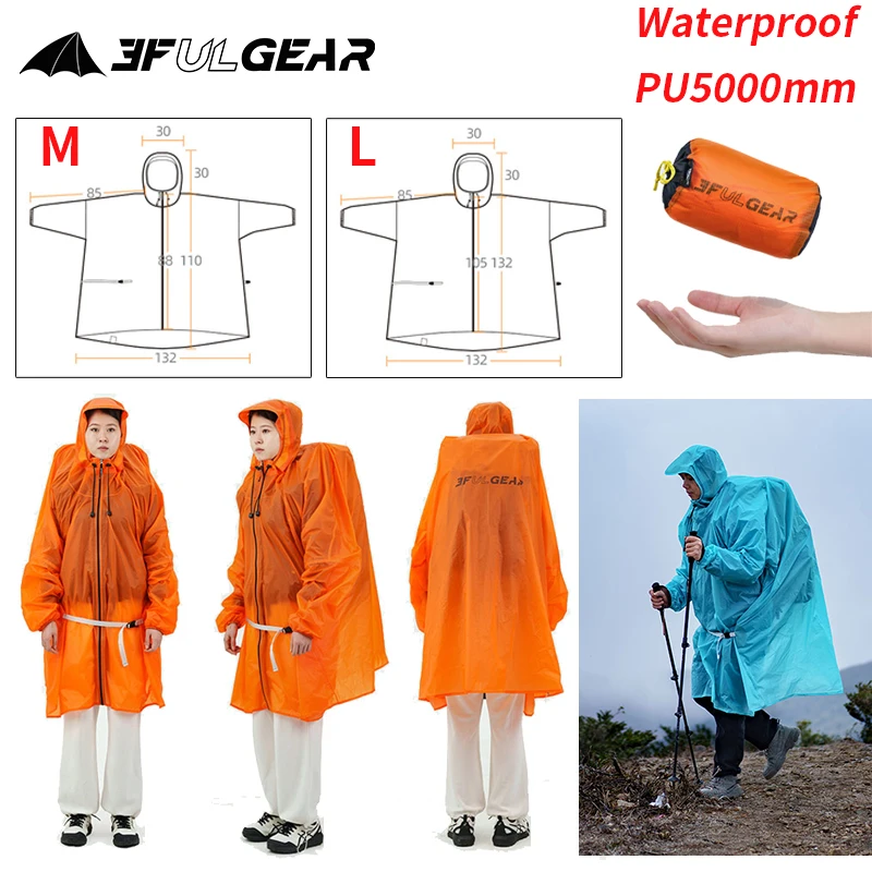 3F UL GEAR Zipper Raincoat 15D - Cycling Gear Ladies recension och pris