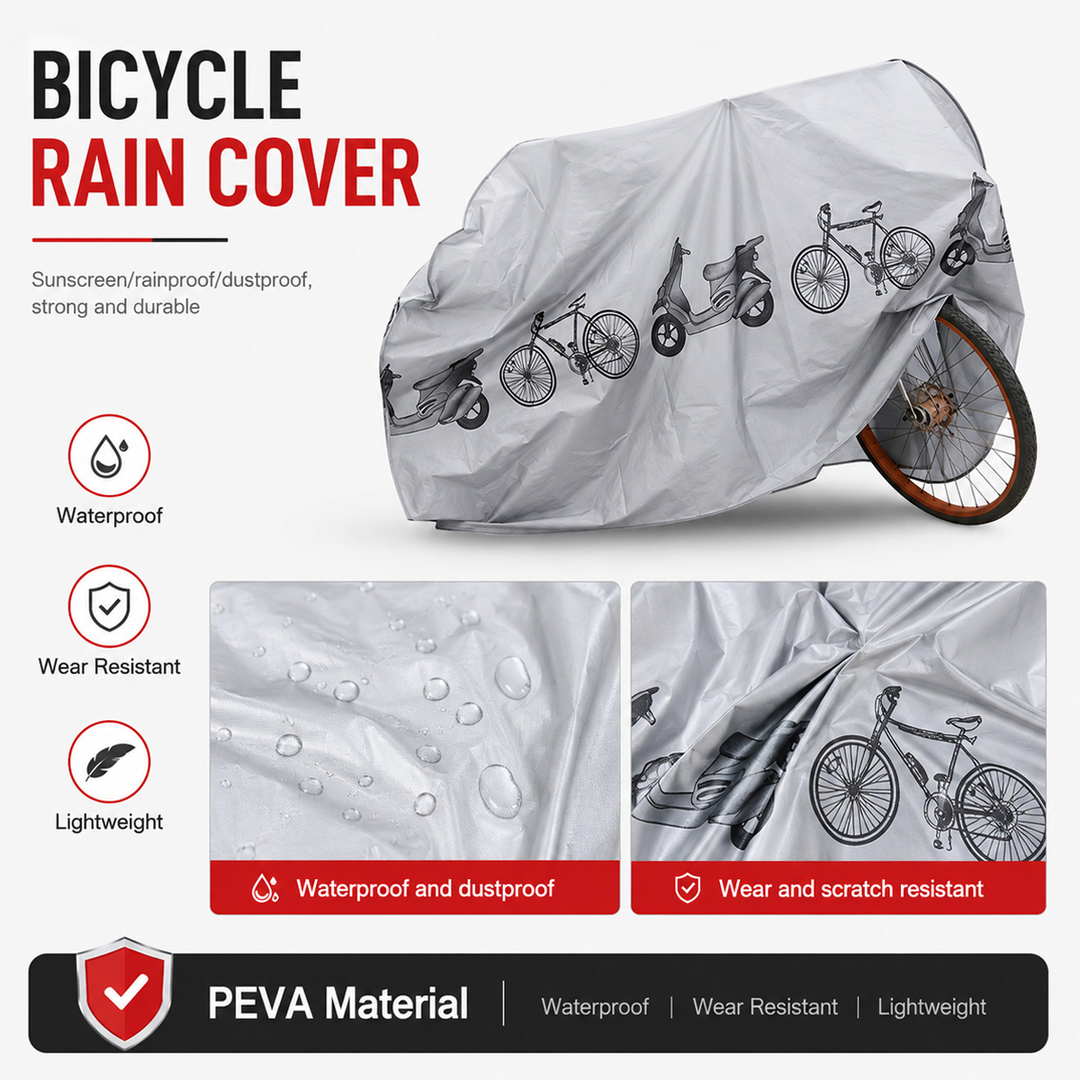 PINMOAP Universal Bicycle Rain - Cycling Gear Bag recension och pris
