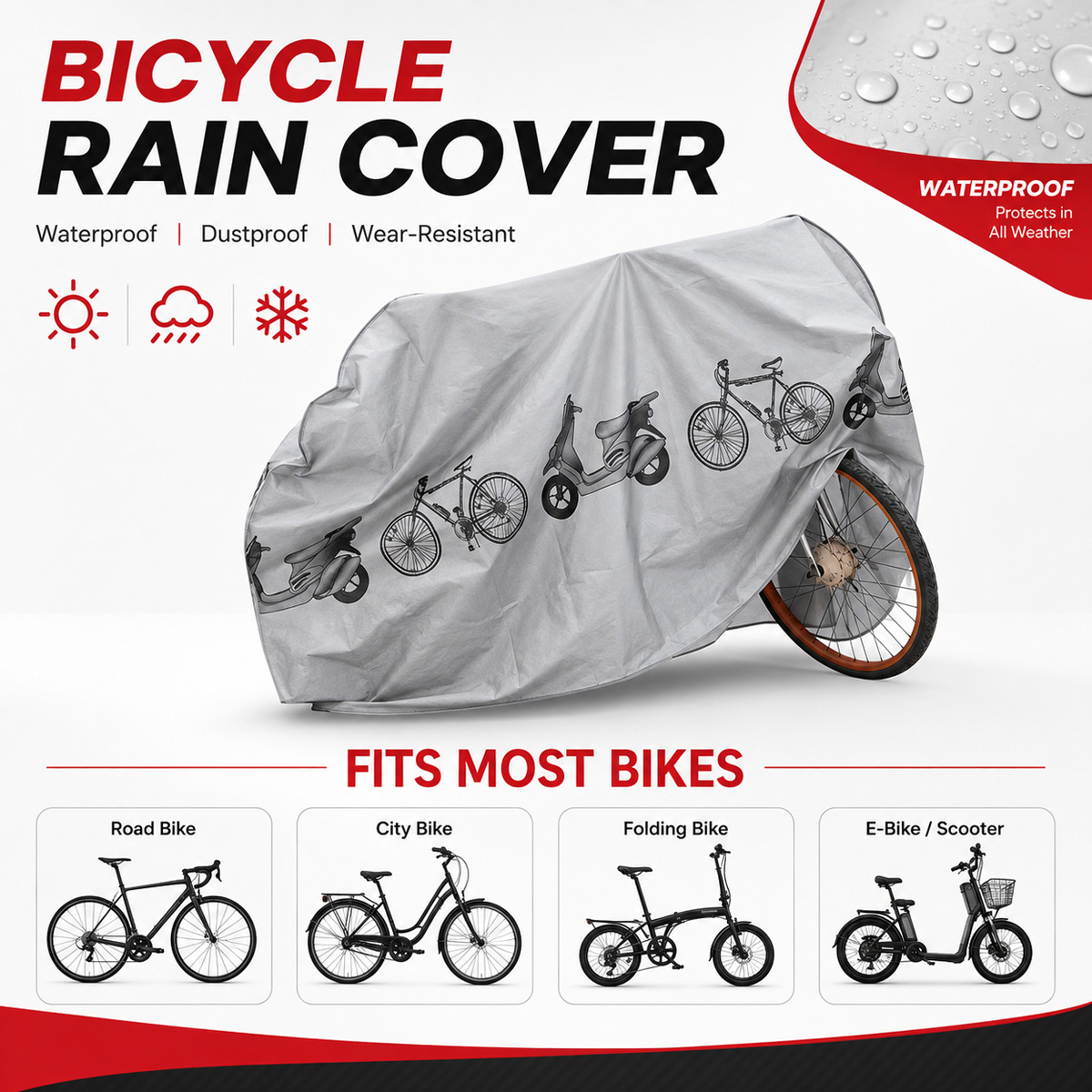 PINMOAP Universal Bicycle Rain - Cycling Gear Bag recension och pris