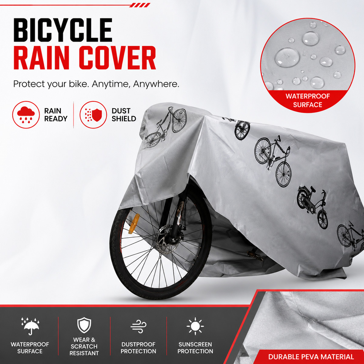 PINMOAP Universal Bicycle Rain - Cycling Gear Bag recension och pris
