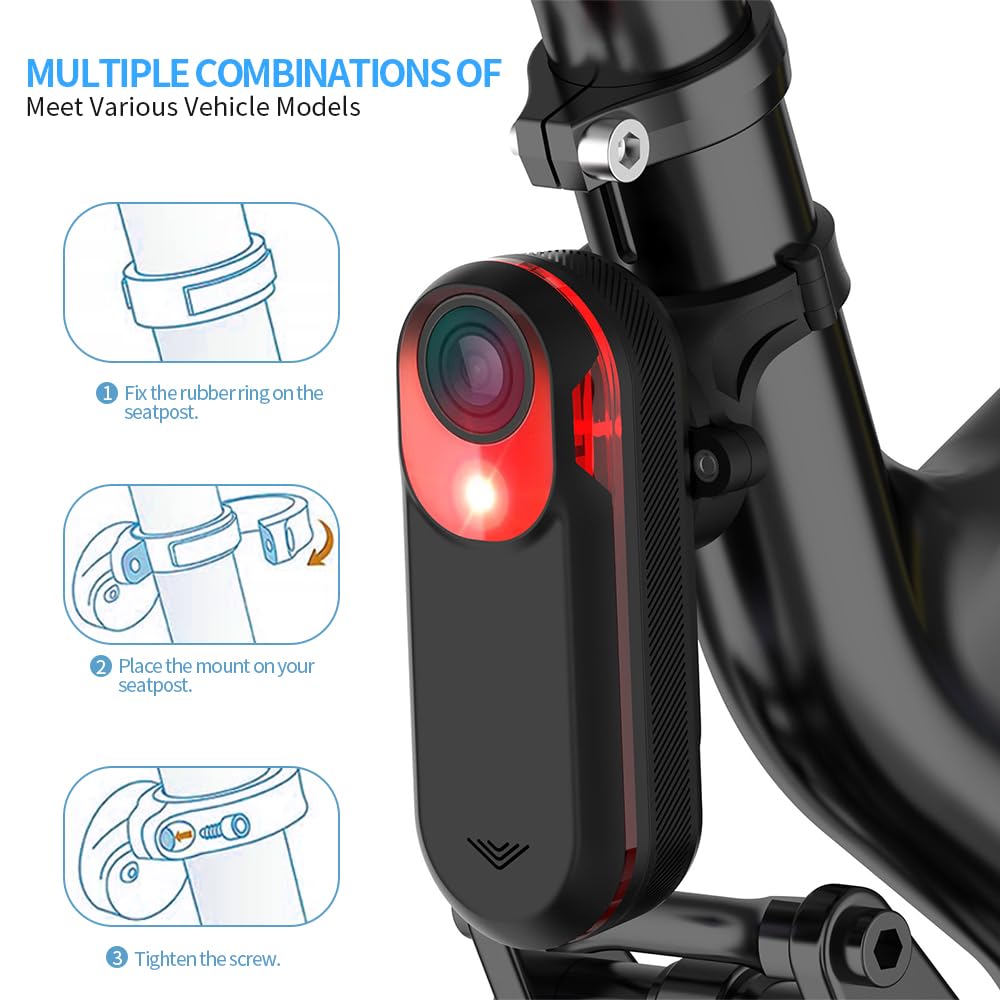 DOMEN Bicycle Saddle Lamp Moun - Bike Tail Light recension och pris